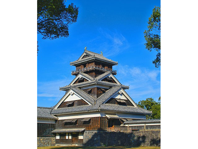 城の防衛重要拠点。櫓と御殿