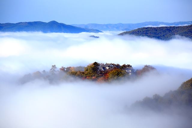 国宝の山城、備中松山城