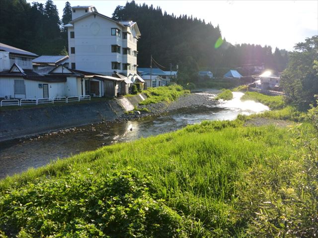 妙高山山腹に位置する赤倉温泉